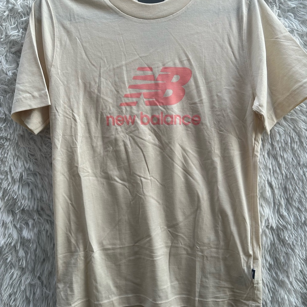 New Balance Cream T-Shirt for Men